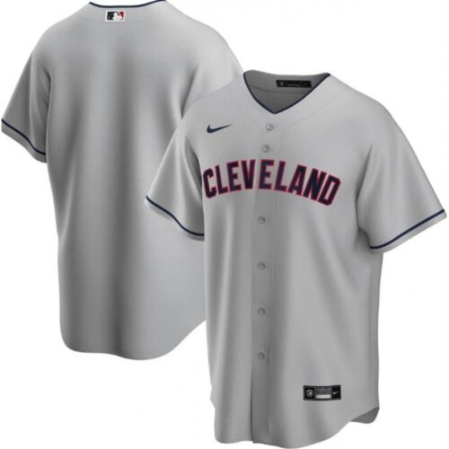 68633d526788c_1 Men's Cleveland indians Blank Grey Cool Base Stitched Jersey