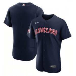 68633d70d811e_1 Men's Cleveland Guardians Blank Navy Flex Base Stitched Jersey