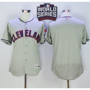 68633da57f9ca_1 indians Blank Grey Flexbase Authentic Collection 2016 World Series Bound Stitched MLB Jersey