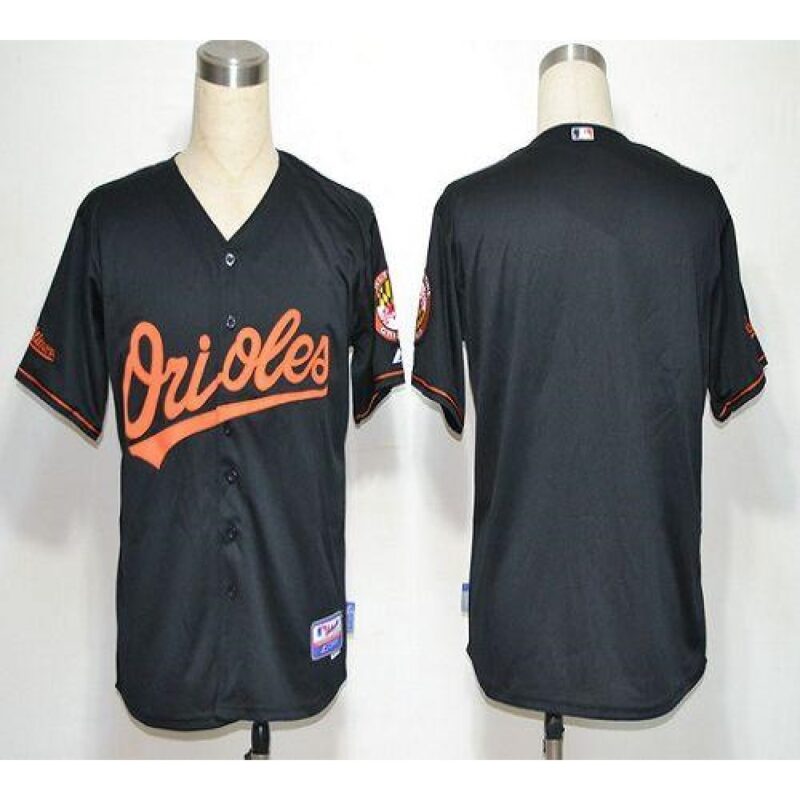 68633de6e2039_1 Orioles Blank Black Cool Base Stitched MLB Jersey