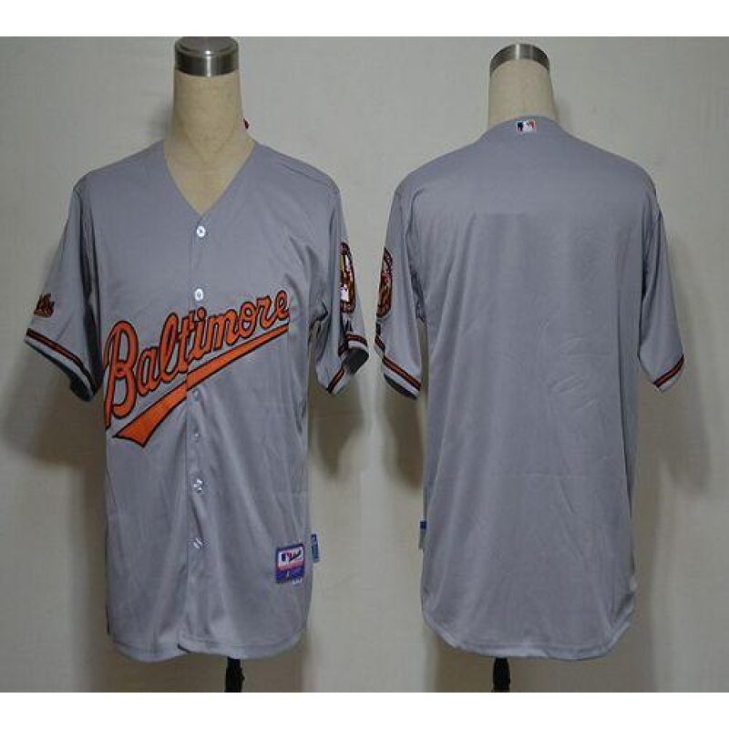 68633df3af442_1 Orioles Blank Grey Cool Base Stitched MLB Jersey