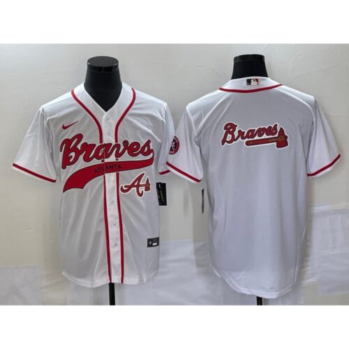 68633e8687ded_1 Men's Atlanta Braves White Team Big Logo Cool Base With Patch Stitched Baseball Jersey
