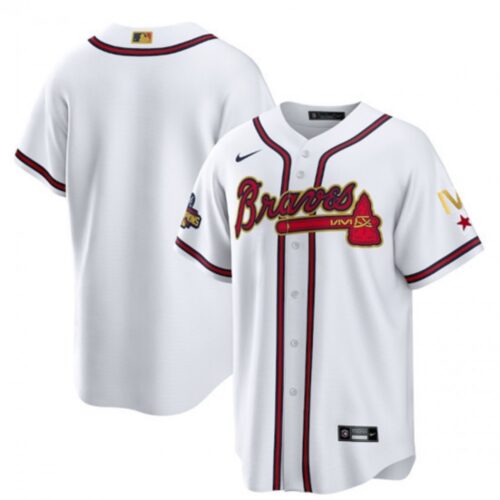68633e9ad027b_1 Men's Atlanta Braves Blank 2022 White/Gold World Series Champions Program Cool Base Stitched Baseball Jersey