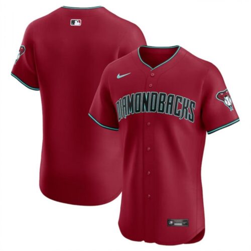 68633f234280d_1 Men's Arizona Diamondbacks Blank Red Flex Base Stitched Jersey