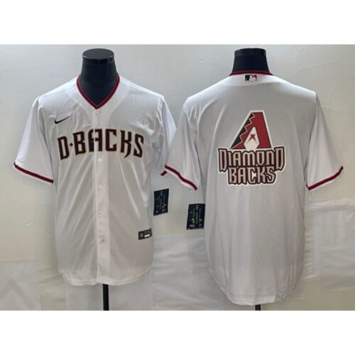 68633f2abf4b0_1 Men's Arizona Diamondbacks White Team Big Logo Cool Base Stitched Baseball Jersey