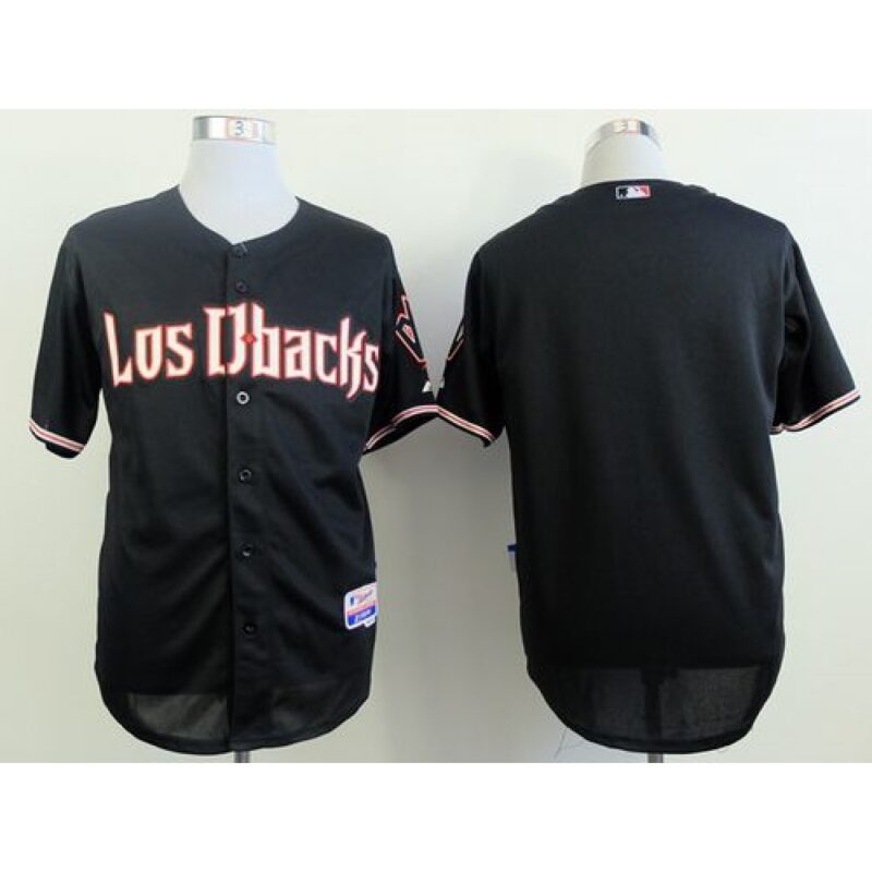 68633f3bdc536_1 Diamondbacks Blank Black Cool Base Stitched MLB Jersey