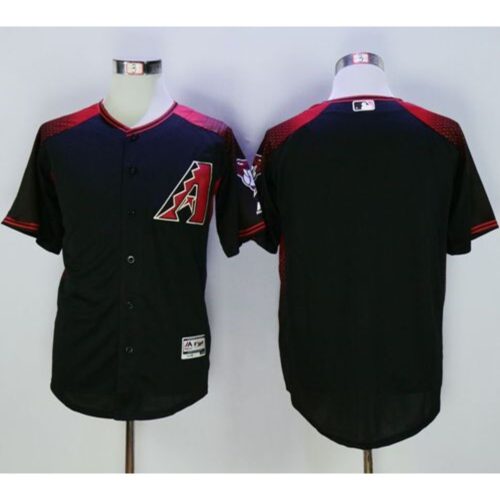 68633f3e5d3a1_1 Diamondbacks Blank Black/Brick New Cool Base Stitched MLB Jersey