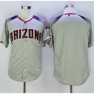 68633f40bdc34_1 Diamondbacks Blank Gray/Brick New Cool Base Stitched MLB Jersey