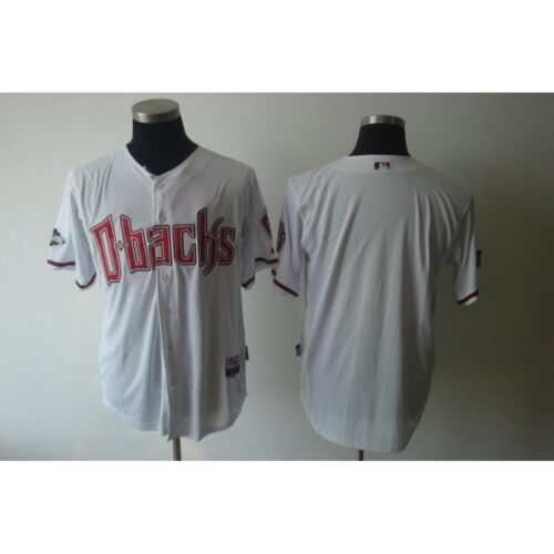 68633f520e74d_1 Diamondbacks Blank White Cool Base Stitched MLB Jersey