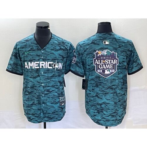 68633fa248de2_1 Men's 2023 All-star Teal Big Logo Stitched Baseball Jersey