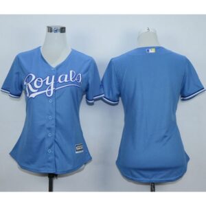 68633fb351558_1 Royals Blank Light Blue Alternate 1 Women's Stitched MLB Jersey