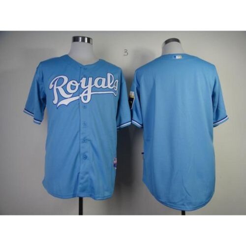 68633fb5babf8_1 Royals Blank Light Blue Cool Base Stitched MLB Jersey