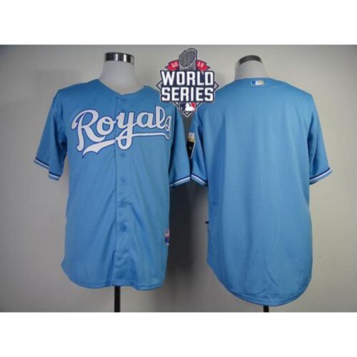68633fb849ba3_1 Royals Blank Light Blue Cool Base W/2015 World Series Patch Stitched MLB Jersey