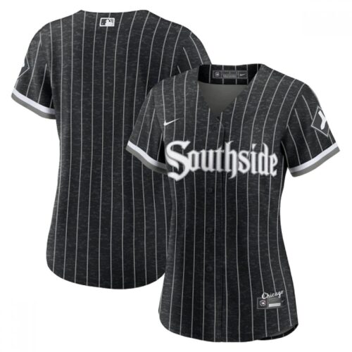 68633feb96107_1 Women's Chicago White Sox Blank 2021 Black Connect city Stitched MLB Jersey