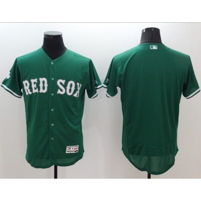 6863402a9074d_1 Red Sox Blank Green Celtic Flexbase Authentic Collection Stitched MLB Jersey