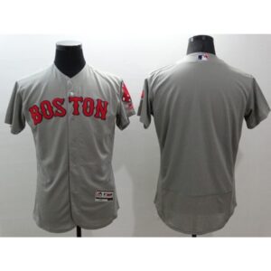 6863402f64cb0_1 Red Sox Blank Grey Flexbase Authentic Collection Stitched MLB Jersey