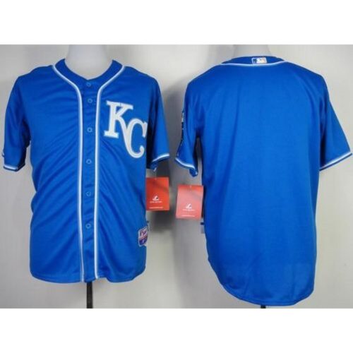 68634054a435f_1 Royals Blank Blue Alternate 2 Cool Base Stitched MLB Jersey