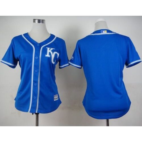 6863405eb36ea_1 Royals Blank Blue Alternate 2 Women's Stitched MLB Jersey
