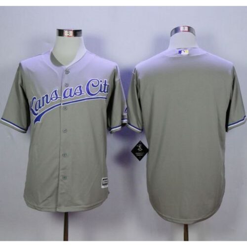 6863407510c84_1 Royals Blank Grey New Cool Base Stitched MLB Jersey