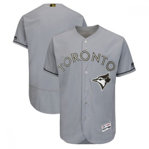 6863409c6290c_1 Men's Toronto Blue Jays Blank Gray 2018 Memorial Day Flexbase Stitched MLB Jersey