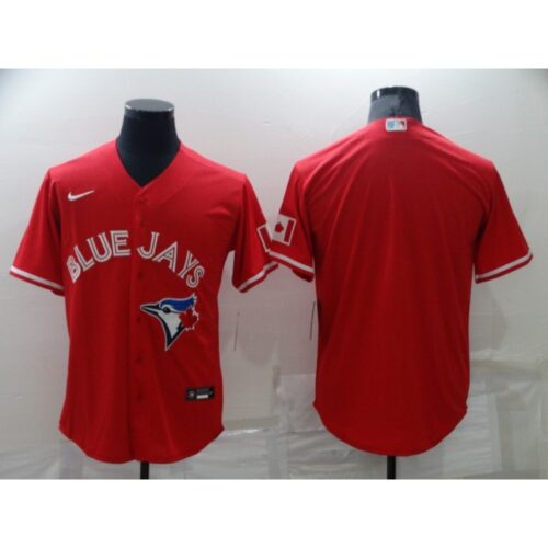686340a145d5d_1 Men's Toronto Blue Jays Blank Red Cool Base Stitched Jersey