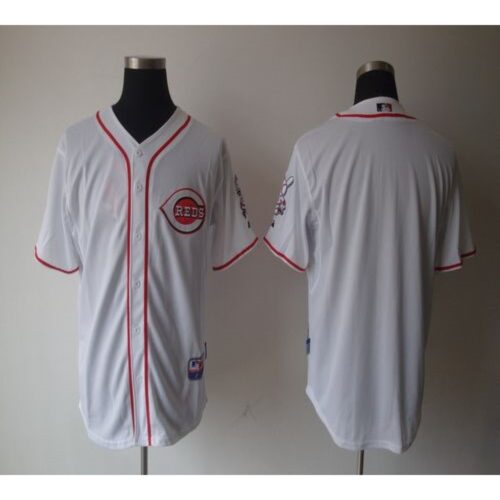 686340e89d118_1 Reds Blank White Home Cool Base Stitched MLB Jersey