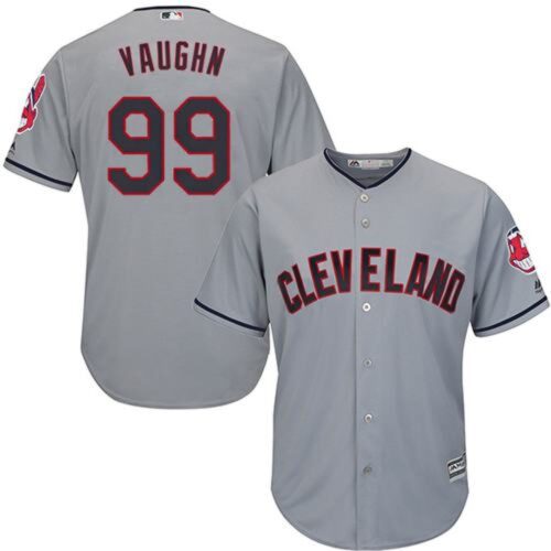 6863419b579a0_1 indians #99 Ricky Vaughn Grey Road Stitched Youth MLB Jersey