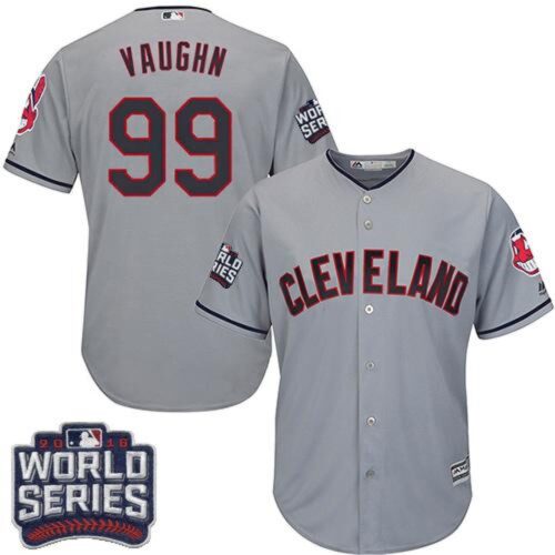 6863419dab896_1 indians #99 Ricky Vaughn Grey Road 2016 World Series Bound Stitched Youth MLB Jersey