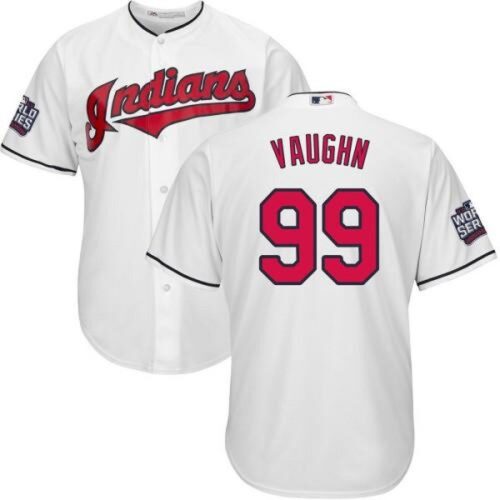686341a7c9802_1 indians #99 Ricky Vaughn White Home 2016 World Series Bound Stitched Youth MLB Jersey