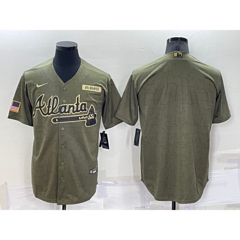 686341acbd229_1 Men's Atlanta Braves Blank Green Salute To Service Cool Base Stitched Jersey