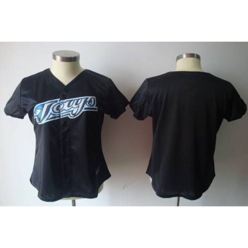 686341f64f99c_1 Blue Jays Blank Black Women's Fashion Stitched MLB Jersey