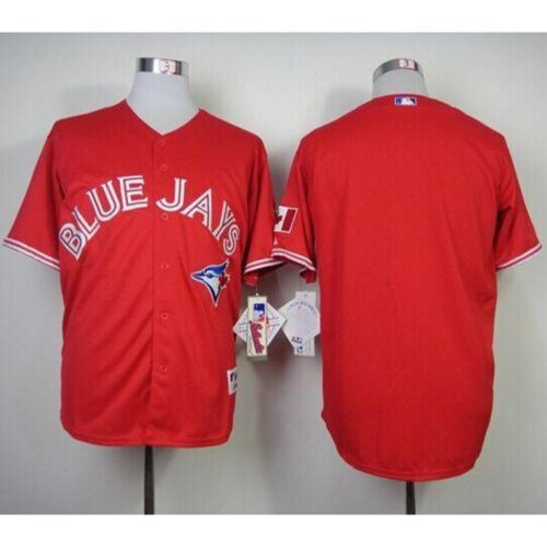 6863420a8b23f_1 Blue Jays Blank Red Canada Day Stitched MLB Jersey