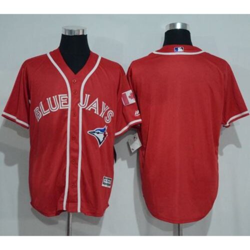 686342123e4ad_1 Blue Jays Blank Red New Cool Base Canada Day Stitched MLB Jersey