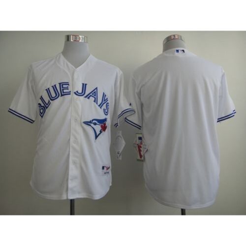 6863421e808f8_1 Blue Jays Blank White Home Cool Base 2012 Stitched MLB Jersey