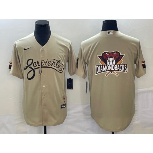 686342322e7fe_1 Men's Arizona Diamondbacks Cream City Connect Team Big Logo Cool Base Stitched Baseball Jersey