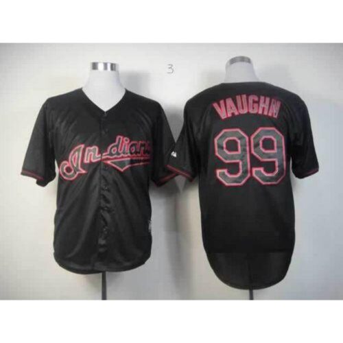 686342780141d_1 indians #99 Ricky Vaughn Black Fashion Stitched MLB Jersey