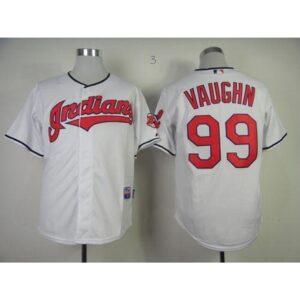 686342a32a135_1 indians #99 Rick Wild Thing Vaughn Stitched White MLB Jersey