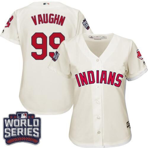 686342b499ec0_1 indians #99 Ricky Vaughn Cream 2016 World Series Bound Women's Alternate Stitched MLB Jersey