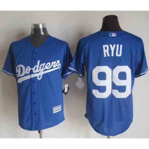 6863430765ccb_1 Dodgers #99 Hyun-Jin Ryu Blue New Cool Base Stitched MLB Jersey