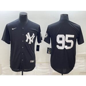 6863433e3f9ab_1 Men's New York Yankees #95 Oswaldo Cabrera Black Stitched Jersey