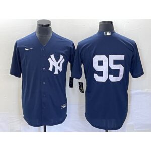 6863434437bdf_1 Men's New York Yankees #95 Oswaldo Cabrera Navy Stitched Jersey