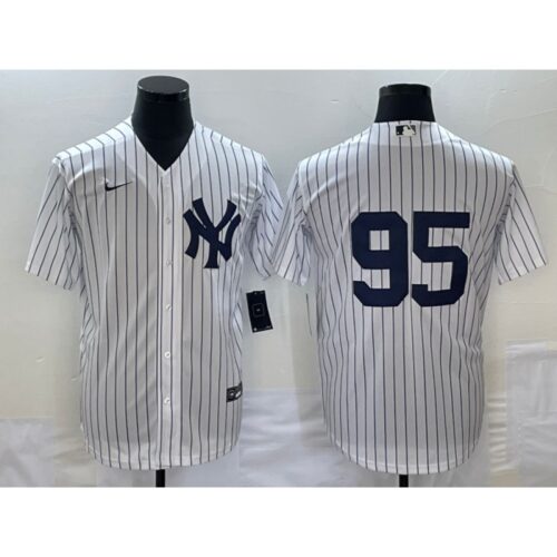 6863434a50d01_1 Men's New York Yankees #95 Oswaldo Cabrera White Stitched Jersey