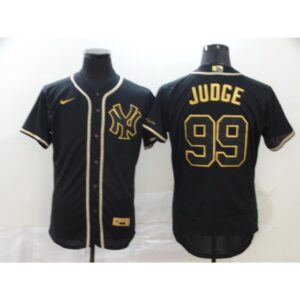 686343503a993_1 Men's New York Yankees #99 Aaron Judge Black Golden Flex Base Stitched MLB Jersey