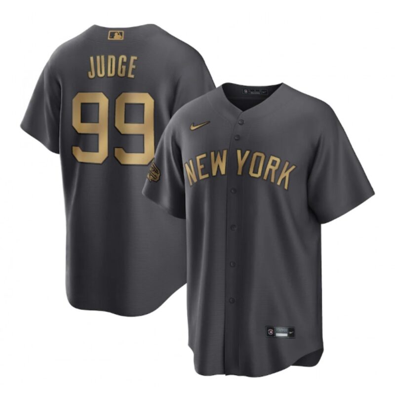 68634374a9568_1 Men's New York Yankees #99 Aaron Judge 2022 All-Star Charcoal Cool Base Stitched Baseball Jersey