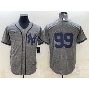 6863438415ff3_1 Men's New York Yankees #99 Aaron Judge Grey Cool Base Stitched Jersey