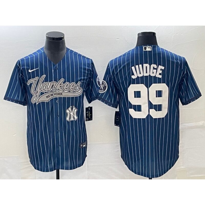 6863439c515c9_1 Men's New York Yankees #99 Aaron Judge Navy With Patch Cool Base Stitched Baseball Jersey