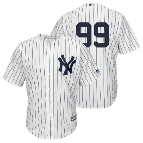 686343bda1be5_1 Men's New York Yankees #99 Aaron Judge White Cool Base Stitched MLB Jersey