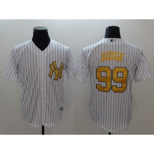 686343cfad24a_1 Men's New York Yankees #99 Aaron Judge White Gold Cool Base Stitched MLB Jersey