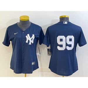 686343e4f0765_1 Women's New York Yankees #99 Aaron Judge Navy Stitched Baseball Jersey(Run Small)