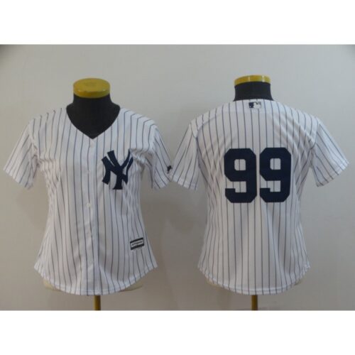 686343ec7a87b_1 Women's New York Yankees #99 Aaron Judge White 2019 Cool Base Stitched MLB Jersey(Run Small)